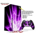 thumbnail image 2 of WraptorSkinz Skin Wrap compatible with the 2020 XBOX Series X Console and Controller Lightning Purple (XBOX NOT INCLUDED), 2 of 3