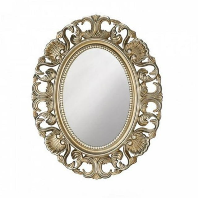 Accent Plus 10018872 Golden Scallop Wall Mirror