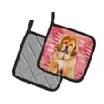 thumbnail image 2 of Caroline's Treasures Tibetan Mastiff Love Pair of Pot Holders, 2 of 2