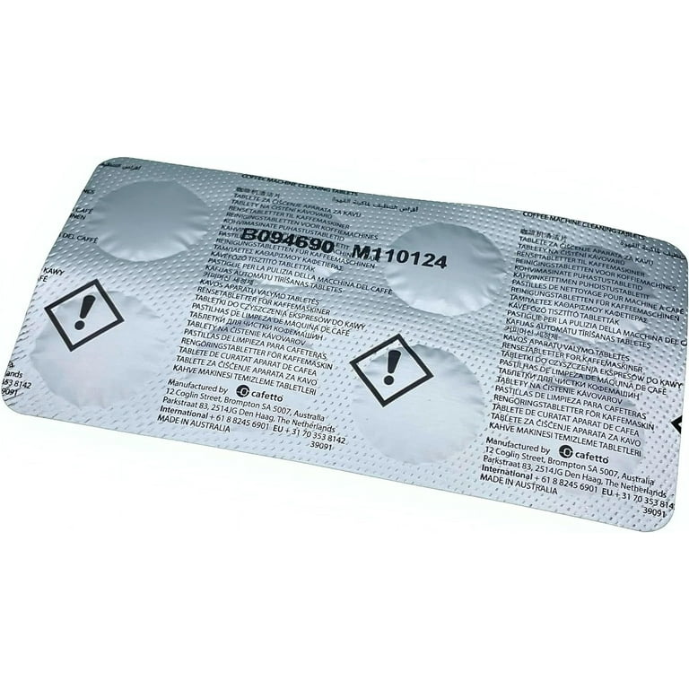 Cino Espresso Machine Cleaner Tablets, Count, Non-Corrosive