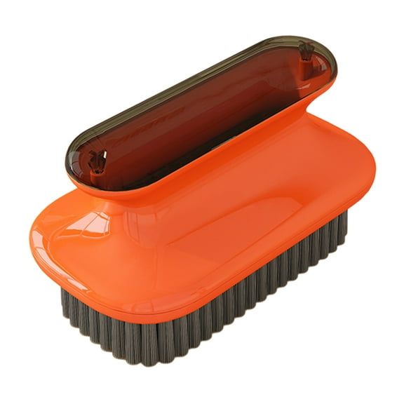 Topukaiba Shoe Brush Home Shoe Washing Tool Hard Bristle Shoe Brush Multifunctional Leather Shoe Brush For Washing Clothes Orange Free Size