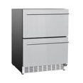 thumbnail image 4 of Summerset 24 Inch Outdoor Rated Double Drawer Refrigerator - RFR-24DR2-A, 4 of 5