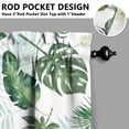 thumbnail image 3 of Summer Beach Kitchen Curtains 2 Panels 27.5W X 24L Inches Semi-Sheer Tropical Floral Tier Curtains for Bathroom & Cafe Windows, 3 of 4