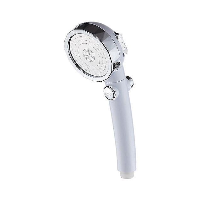 Cabezal de ducha de alta presión con ahorro de agua, accesorio de baño redondo con sujeción manual, cabezales de ducha de ABS cromados