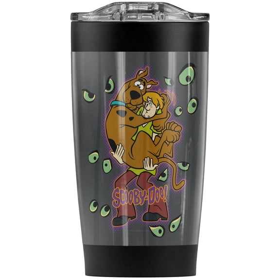 Scooby Doo Being Watched Stainless Steel Tumbler 20 oz Coffee Travel Mug/Cup, Vacuum Insulated & Double Wall with Leakproof Sliding Lid | Great for Hot Drinks and Cold Beverages