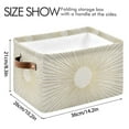 thumbnail image 4 of Yayeee Canvas Storage Basket with Handles for Shelves Fabric Bins Closet Organizer, Sunshine, 4 of 8