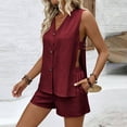 thumbnail image 2 of BUIGTTKLOP Womens 2 Piece Short Sets Casual Tank Tops and Shorts Summer Vacation Outfits Beach Travel Resort Wear, 2 of 6
