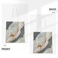 thumbnail image 4 of Canvas Bag Tote Bag Shopping Bag 16×15in Can Be Carried By Hand And Can Be Used For Daily Travel Such As Shopping And Going To Work Gainsboro Marble_4, 4 of 8