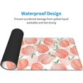 thumbnail image 4 of Cute Peach Large Mouse Pad for Desk XL Gaming Mouse Pad 31.5x11.8in Extended Desk Mat Non-Slip Base Desk Pad with Stitched Edge Computer Keyboard Mouse Mat Gaming Mousepad for Home Office, 4 of 6