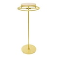 thumbnail image 6 of 55.1in Round Clothing Rack, Clothes Display Rack, Rotatable Garment Rack (Gold+Log Color), 6 of 13