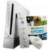 USED Nintendo Wii (White) with Wii Sports Game and Original Controllers