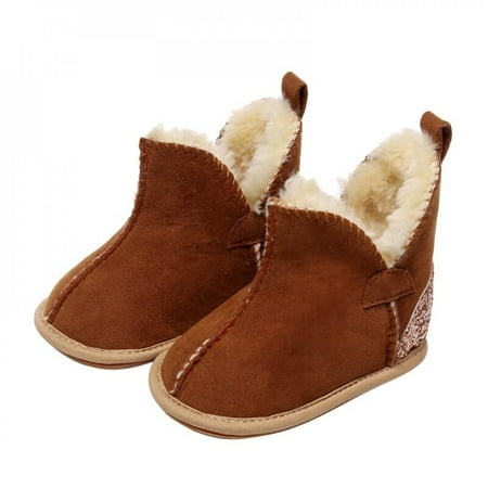 

Clearance Winterborn Baby Warm Boots First Walkers Girls Boys Casual Snow Shoesborn Non-slip Soft Sole Prewalker 0-18M