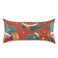 thumbnail image 3 of Green Dinosaur Dress in Christmas with Gift Satin Pillowcase Envelope Design Pillow Covers 1 Pack Queen Size 20" x 30", 3 of 9