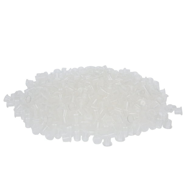 1000 piezas de vasos de tinta de tatuaje desechables, tapas de pigmento de microblading de plástico, suministros de tatuaje M / 17 x 10 mm