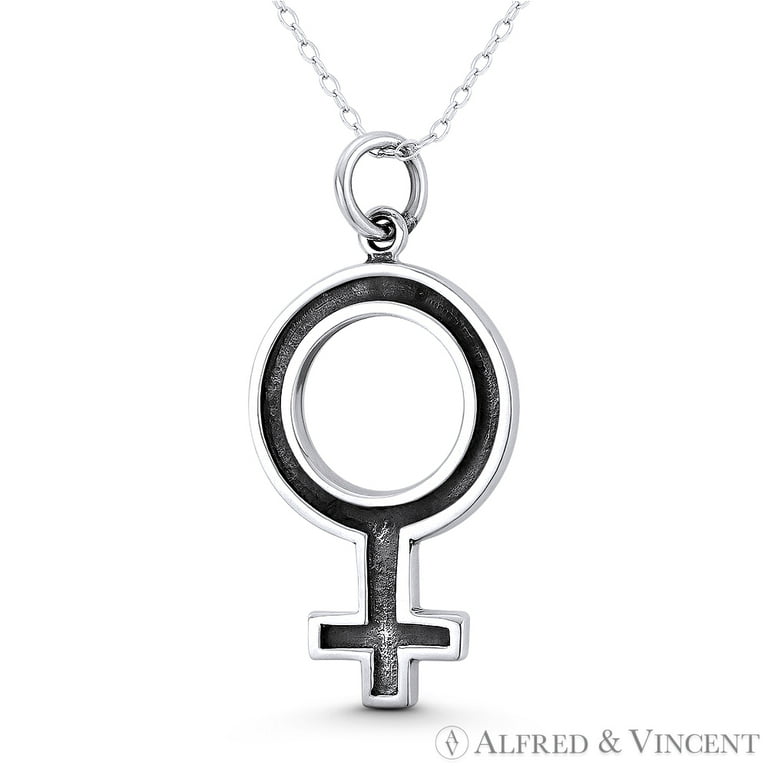 Woman symbol deals necklace
