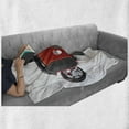 thumbnail image 6 of Cars Soft Flannel Fleece Throw Blanket, Nostalgia Red Hot Rod American Culture Retro Revival Classics Collector's Car, Cozy Plush for Indoor and Outdoor Use, 60" x 80", Red Black White, by Ambesonne, 6 of 6