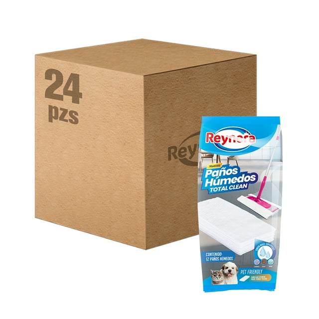 Kit De 24 Repuestos De Paños Secos Para Mop Total Clean Reynera