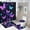 style-2, variant on Dreamy Purple Butterfly Pattern (67)-1 Shower Curtain Bathroom Sets Toilet Lid Rug, Bath Mat And Contour Mat, Shower Curtain 4Pcs