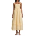 thumbnail image 1 of Gupgi Robe Sans Manches à Rayures pour Femmes, Robe Midi Évasée, Bretelles Spaghetti, Découpe au Dos, Fluide, Longue Robe d'Été, 1 of 9