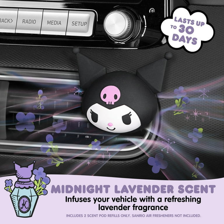 Kuromi Car Air Freshener Refills 2-pack - Midnight Lavender Scent