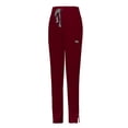 thumbnail image 5 of felwors Women's Straight Leg 8 Pocket Cargo Scrub Pants with 4-Way Stretch Scrubs with Zip Split Ankle Opening Wine XXL, 5 of 5