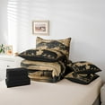 thumbnail image 6 of Feelyou Brown Bear Wildlife Bedding Comforter Set 7 Pieces for Adult, Wooden Ladge Cabin Full Bedding Set, Jungle Mountain Reversible Fitted Sheet Flat Sheet, Breathable Home Decor, 6 of 8