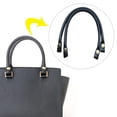 thumbnail image 3 of Asas de bolso de cuero PU Zulema 2 uds negro, 3 of 4
