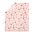 thumbnail image 1 of George Baby Pink Rainbow Flannel Baby Blanket 30" x 36", 1 of 4