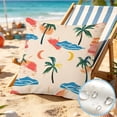 thumbnail image 7 of 17.7 Inch Summer Waterproof Outdoor Pillow Cover, Decorative Patio Seat Cushion Case, UV Resistant Throw Pillowcase for Courtyard, Balcony, Garden, Porch & Outdoor Furniture Decor, E, 7 of 7