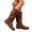 Brown, variant on Women's Slip on Mid Calf Boots, Plus Size Suede Side Zipper Round Toe Casual Boots with Breathable Lining and Cushion Sole, Comfortable Footwear for Everyday Wear