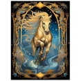 thumbnail image 1 of Cheval Carré Rond Broderie Diamant Animal Mosai 30*40 cm, Cadre Non Inclus.,5-Tz, 1 of 3