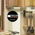 thumbnail image 3 of 360 Degrees Rotation Aluminum Hook Spoon Towel Rag Hook Organizer Space-saving Storage Rack Wall Mounted Pants Organizer Hanger Kitchen, 3 of 9
