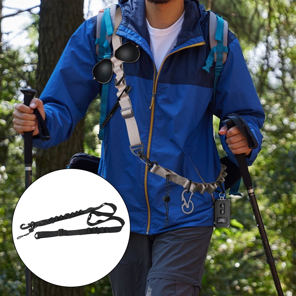 Camping Hanging Rope Hiking Backpacking Cookware Lanyard Equipment Accessories Multifunction Garden Clothesline Gear Organizer Strap Cord Tent Black