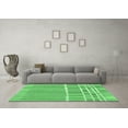 thumbnail image 3 of Ahgly Company Indoor Square Abstract Emerald Green Modern Area Rugs, 4' Square, 3 of 4