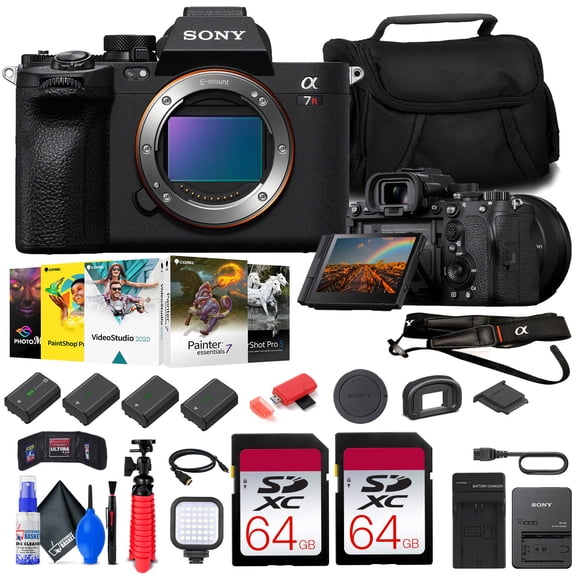 Sony a7R V Mirrorless Camera Body (ILCE7RM5/B)   Extended Accessory Kit (International Model)