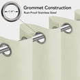 thumbnail image 3 of Cortinas de exterior fáciles de llevar, impermeables, 100% poliéster, color beige, 3 of 7