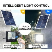 MDHAND 100W Solar Street Light, Super Bright LED with PIR Motion Sensor, Remote Control, Waterproof
