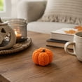 thumbnail image 3 of Knitted Pumpkin Halloween Ornament – Hand-Crocheted Mini Pumpkin Doll – Festive Vintage Halloween Decor for Fireplace Table Halloween Party Decorations, 3 of 6