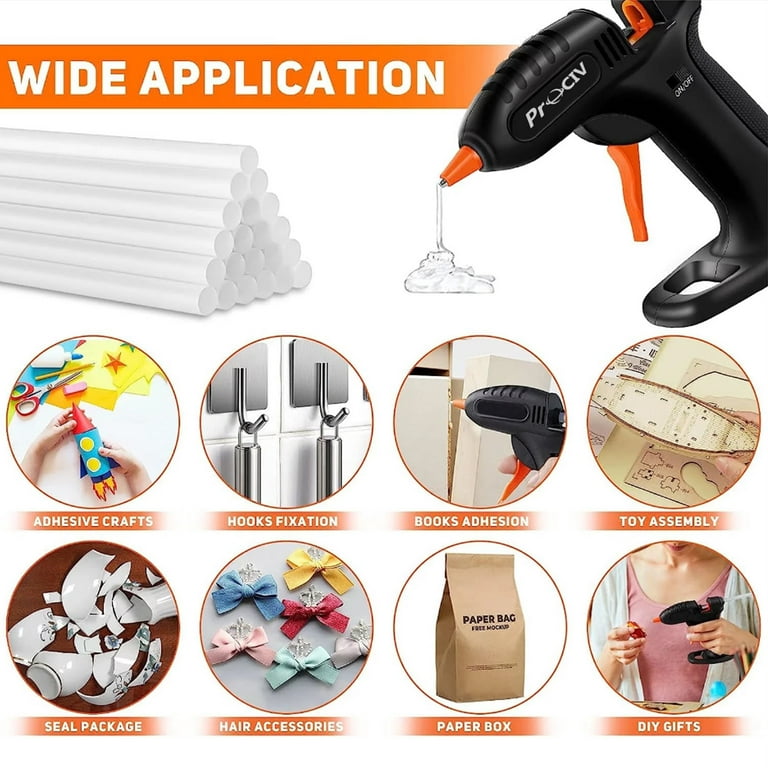 Hot Glue Gun Kit with Carry Case and 30 Glue Sticks(7mm*140mm