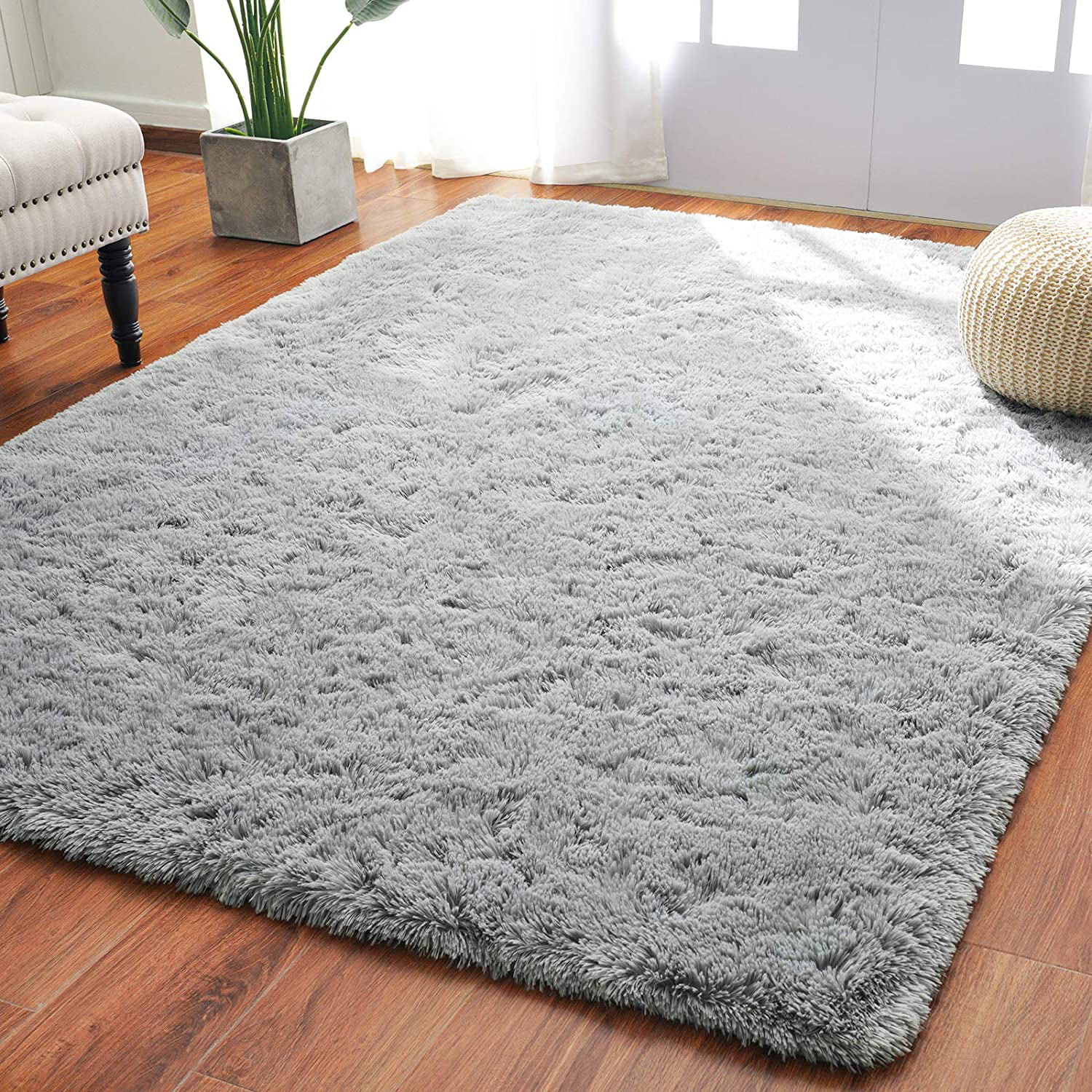 Grey Gy Floor Carpet Cute Rug, What Is The Softest Area Rug Material