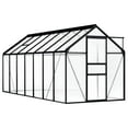 thumbnail image 1 of vidaXL Greenhouse Anthracite Aluminium 8.17 m², 1 of 4