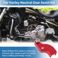 thumbnail image 3 of Asistente de Cambio de Marcha Neutral para Harley Davidson Touring 2018-2025 para Harley Softail 2018+ Soporte Auxiliar de Cambio Neutral 20% Más Fácil Rojo CNC, 3 of 7