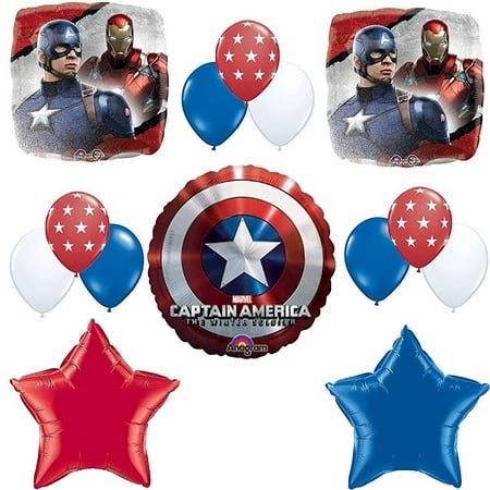 Captain America Birthday Party Balloon Decoration Kit
