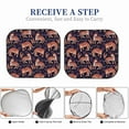 thumbnail image 6 of Rateoe Leopard Print Pattern 2 Piece Car Windshield Sun Shade Foldable | Front Windshield Shade for Sun, Heat and UV Rays | Sunshade for Car Front Window-Medium, 6 of 6