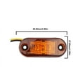 thumbnail image 5 of 4PCS 2 LED Side Marker Amber Red Lights Clearance Light Truck Trailer RV Lamp, 5 of 14