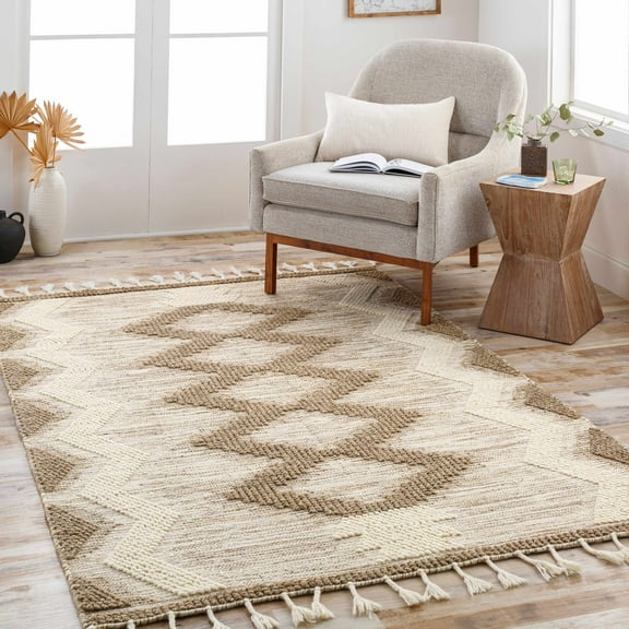 BoutiqueRugs Highpoint Bohemian, Transitional Area Rug - Olive, Cream - 2' x 3'