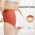 thumbnail image 6 of SCSAlgin 4 PC Womens Menstrual Period Panties Cotton High Waist Leak Proof Underwear Postpartum Protective Briefs, 6 of 7