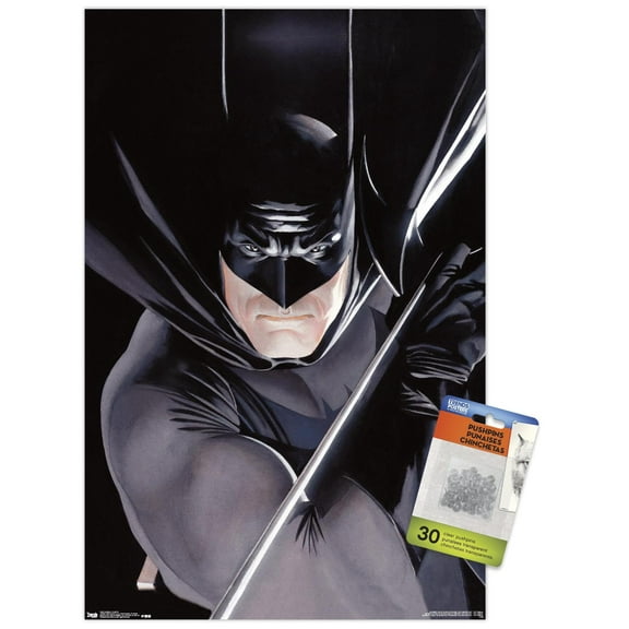 DC Comics - Batman - Portrait Wall Poster with Push Pins, 14.725" x 22.375"