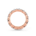 thumbnail image 4 of Marquise Shape Lab Grown Diamond Kira Double Row Eternity Ring For Women | 4 Carat IGI Certified 14K Rose Gold | FG-VS Quality Friendly Diamonds Eternity Ring Size 7, 4 of 5