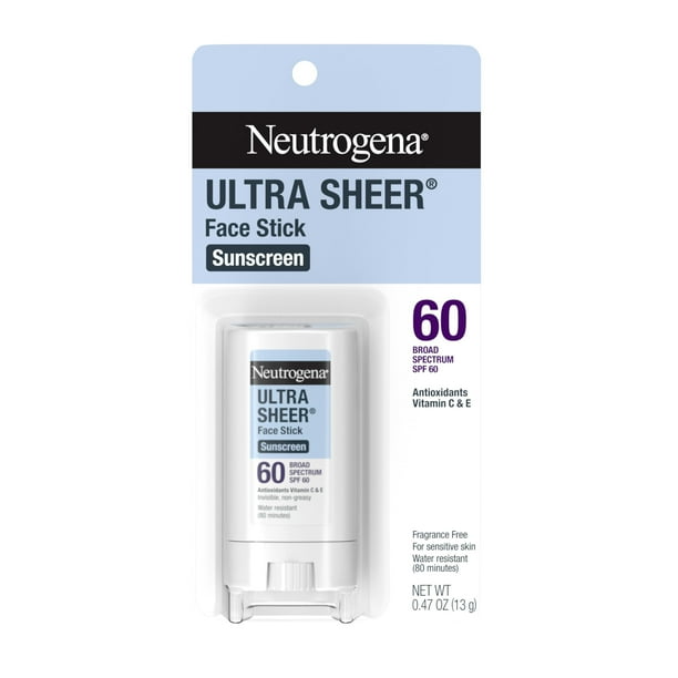 Protector solar en barra Neutrogena Ultra Sheer SPF 60 14 ml